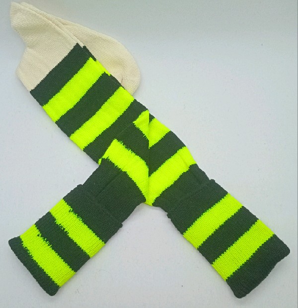 Neon Striped Hockey - Black & Yellow