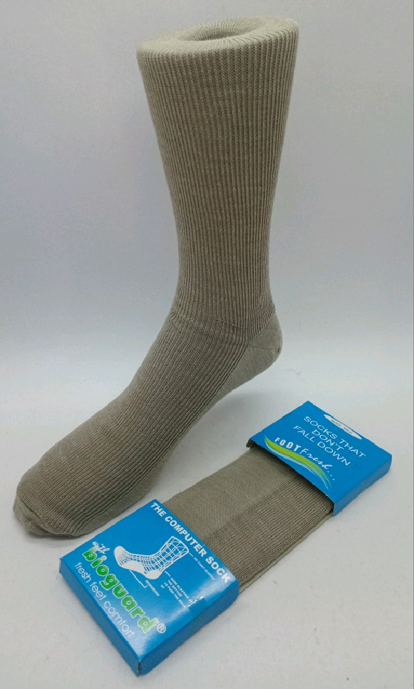 Bioguard Wool Computer Sock - Fawn