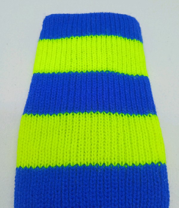Neon Striped Rugby / Hockey - Yellow & Blue