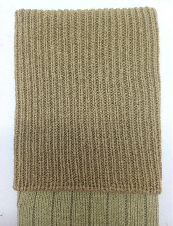 Khaki Golfhose with Dark Khaki Turnover