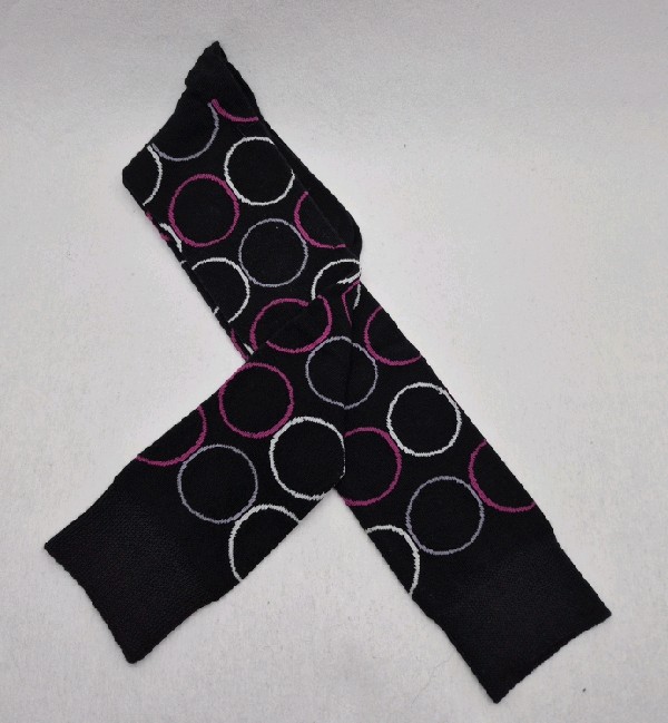 Knee High - Black with Circles