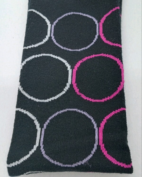 Knee High - Black with Circles