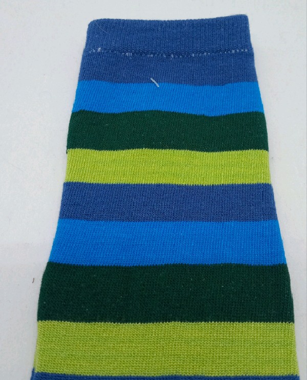 Knee High - Broad Stripe - Navy, Lime Green, Green & Royal Blue