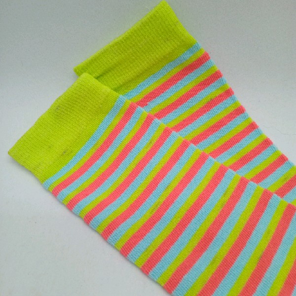Knee High - Thin Stripe - Blue, Green & Red