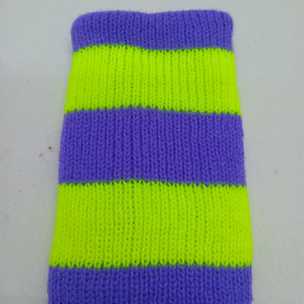 Neon Striped Rugby / Hockey - Yellow & Purple