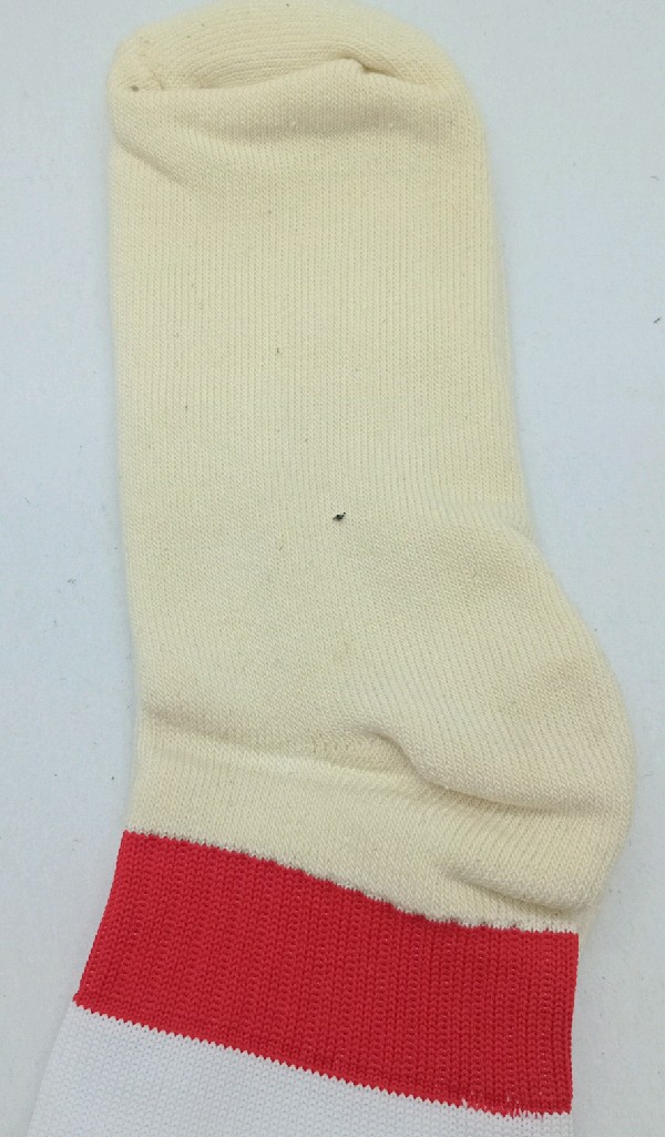 Nylon Hockey with Padded Foot - Red & White
