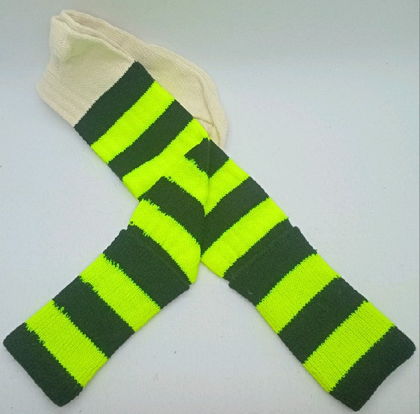 Neon Striped Rugby / Hockey - Black & Yellow