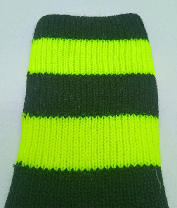 Neon Striped Rugby / Hockey - Black & Yellow