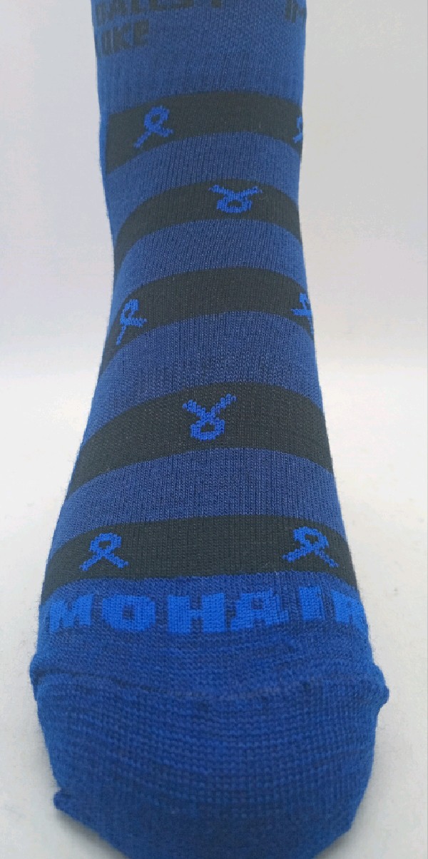 Low Cut - Mohair - Royal Blue & Black