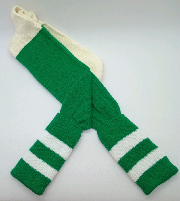 Rugby Sock - Green with White stripe