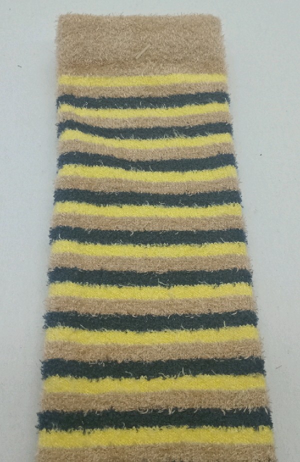 Knee High Terry - Black, Brown & Yellow