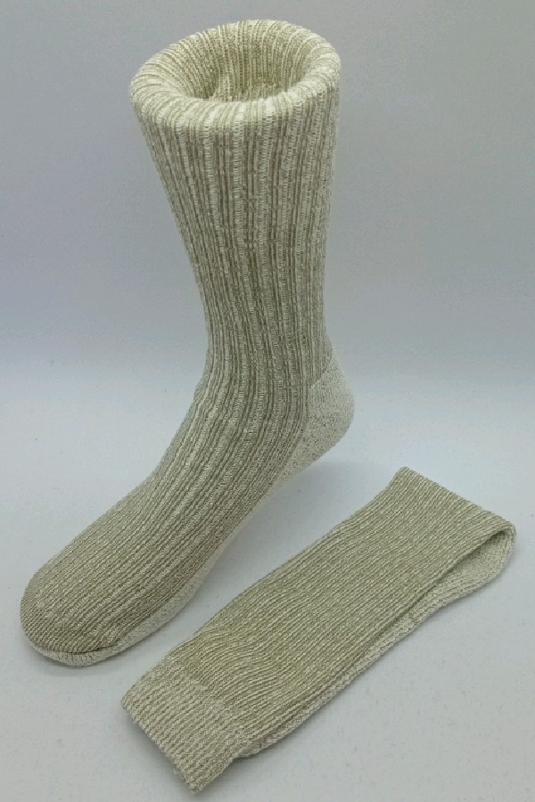 Industrial Socks - Padded Foot - Khaki Melange