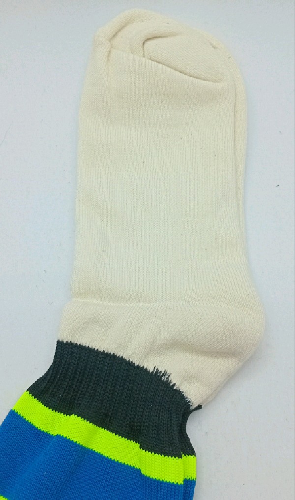 Nylon with Padded Cotton Foot - Yellow, Blue & Black