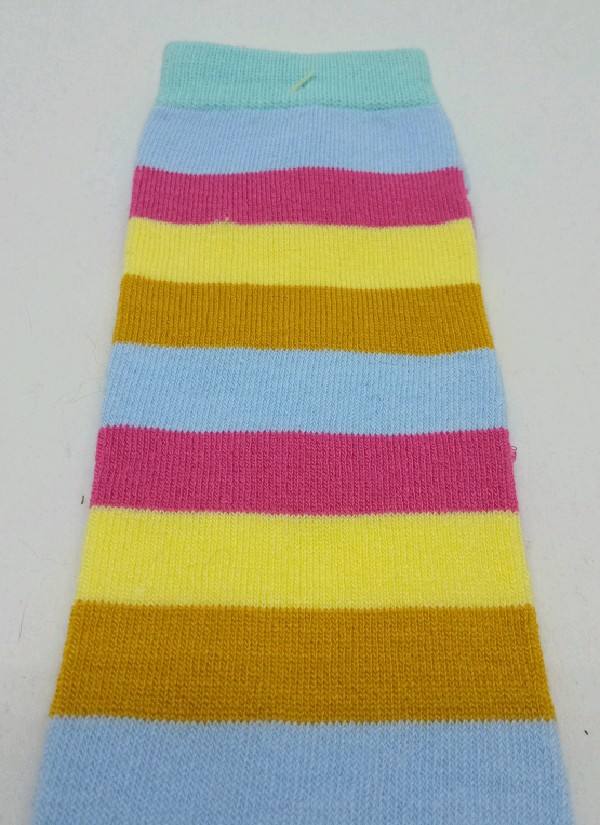 Knee High - Broad Stripe - Yellow, Maroon, Blue & Mustard