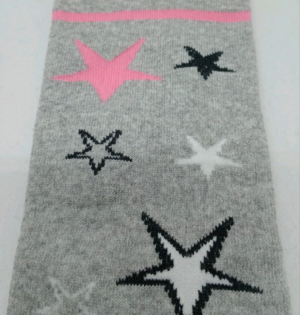 Knee High - Grey with Stars