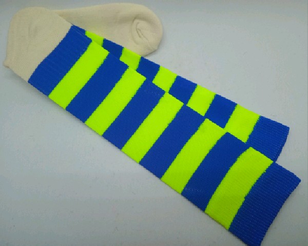 Nylon Rugby /Hockey with Padded Foot - Yellow &  Blue