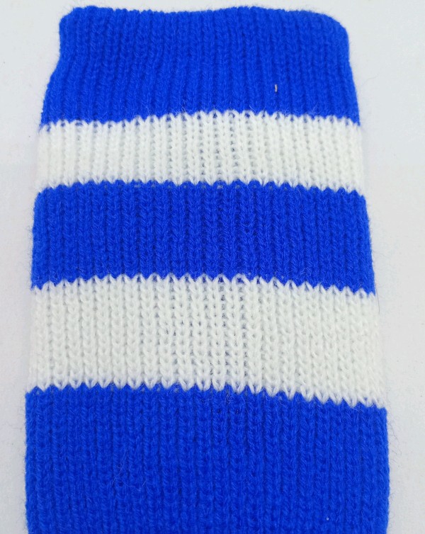 Rugby Sock - Royal Blue with White stripe