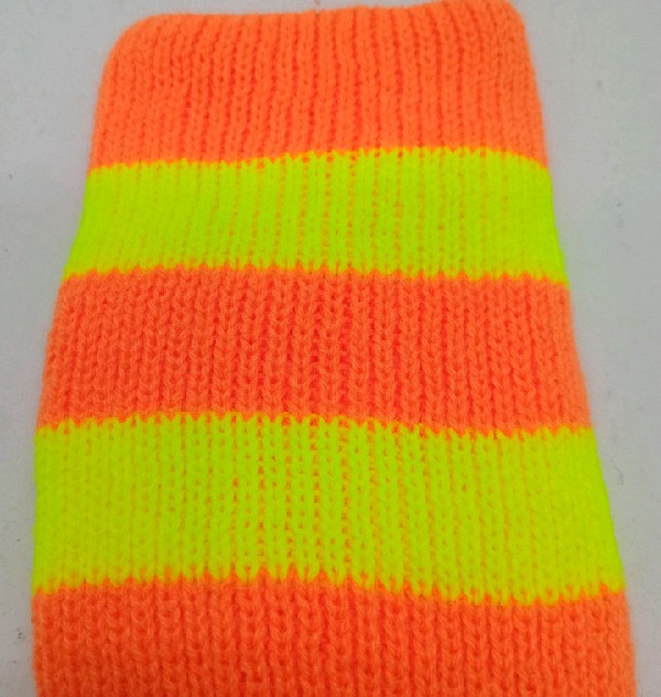 Neon Striped Hockey - Orange & Yellow