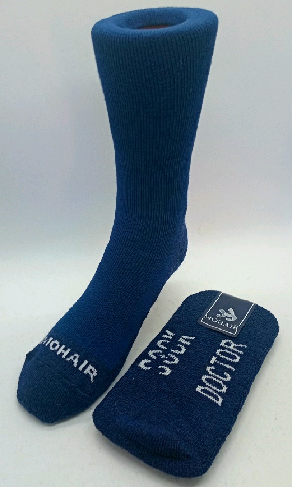 Mohair Therapeutic Sock - Navy Blue
