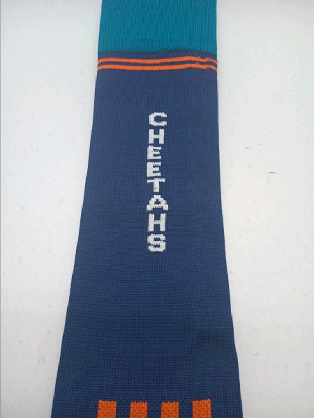 Cheetahs Nylon Rugby with Padded Foot - Navy, Orange & Green