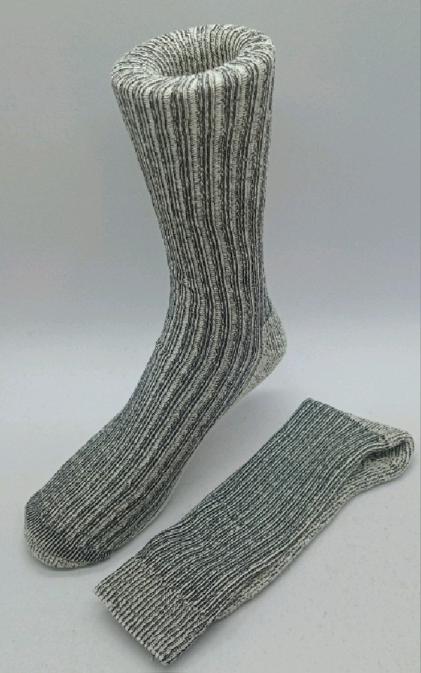 Industrial Socks - Padded Foot - Black Melange