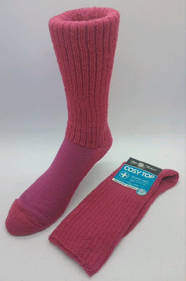 Mohair Cosy TopTherapeutic Sock - Burgundy