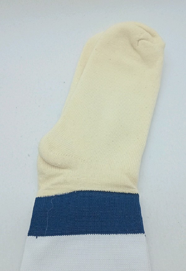 Nylon with Padded Cotton Foot - Navy & White