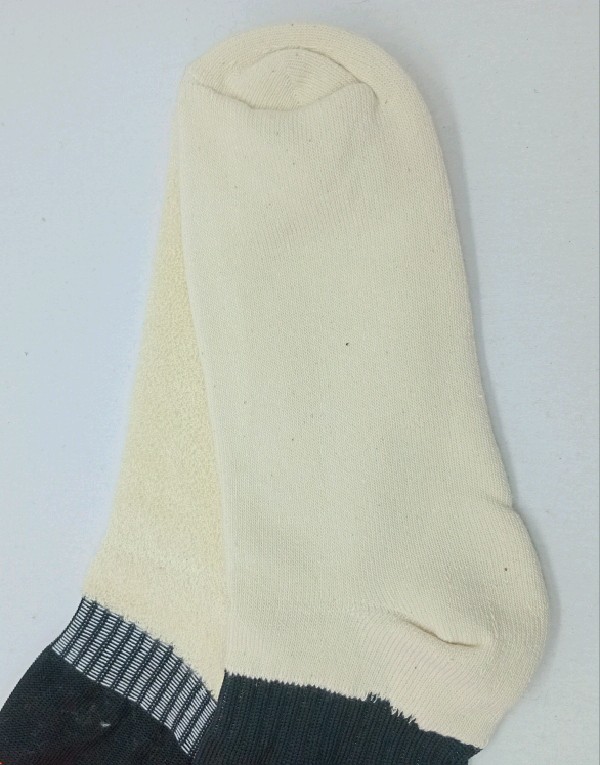 Nylon Rugby /Hockey with Padded Foot - Black  & Pink Stripes