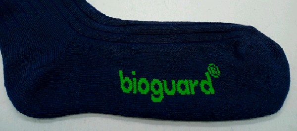 Hi-Trek Bioguard Ribbed Cotton Hiking Sock - Navy Blue