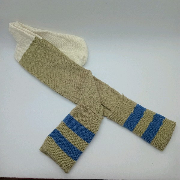 Rugby Sock - Khaki with airforce blue stripe