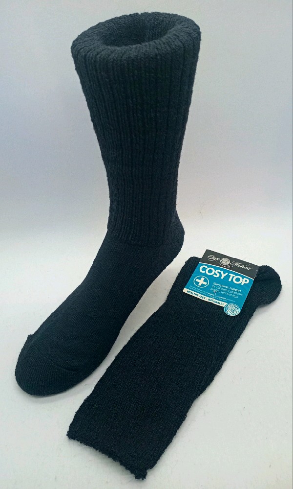 Mohair Cosy TopTherapeutic Sock - Black