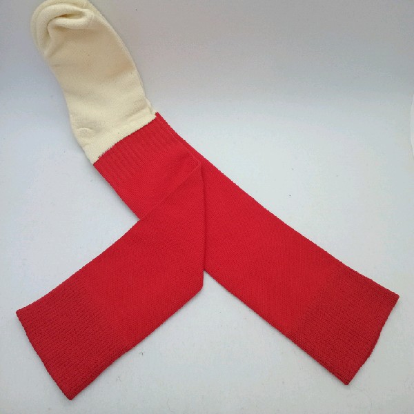 Nylon Hockey with Padded Foot - Plain Red