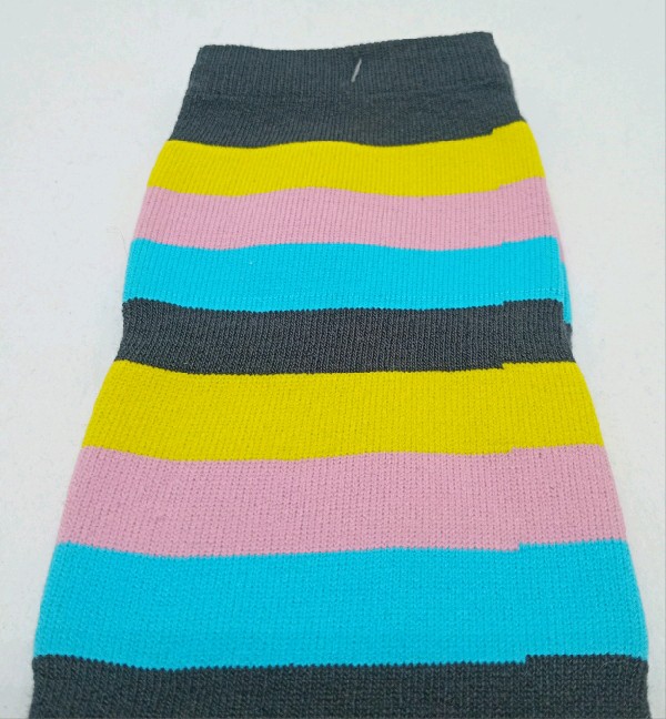 Knee High - Broad Stripe - Black, Blue, Pink & Yellow