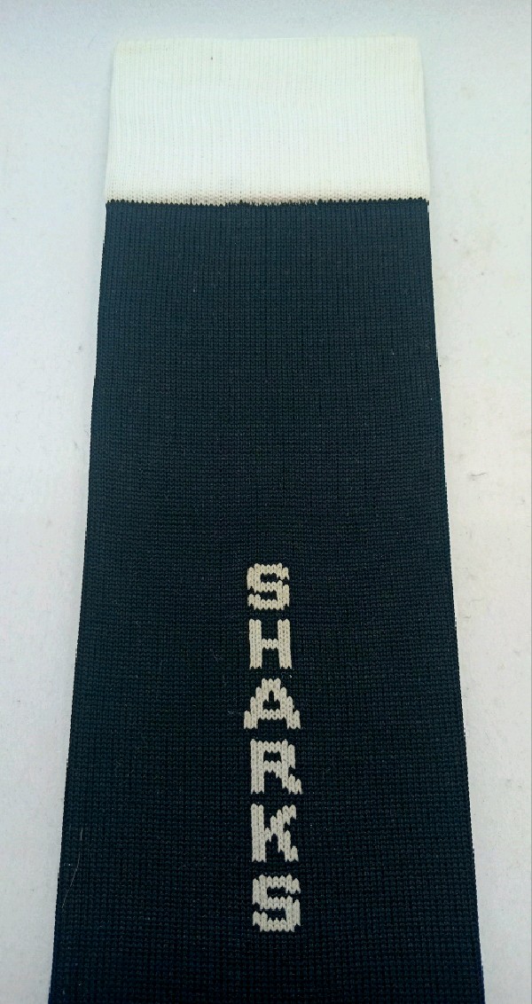 Sharks 2 Nylon Rugby with Padded Foot - Black & White