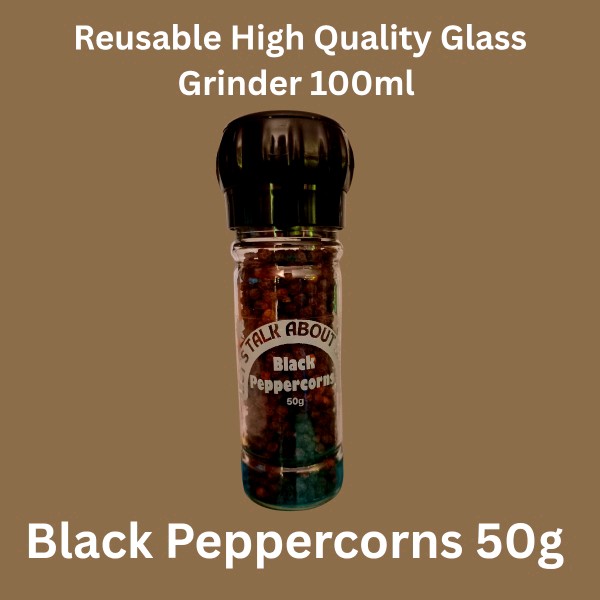 100ml  Grinder - Black Peppercorns 50g