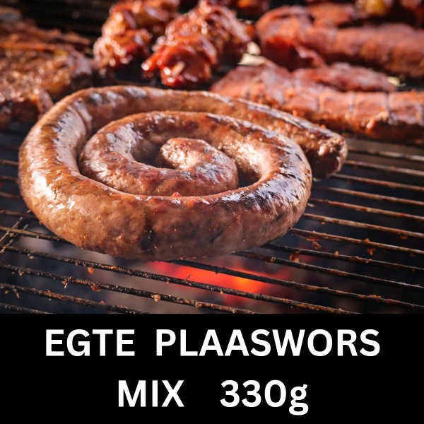 Egte Plaaswors Mix 330g