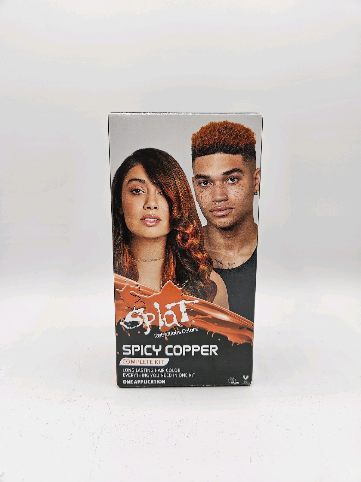 Splat Original Complete Kit Unisex Semi-Permanent Hair Dye with Bleach Spicy Copper