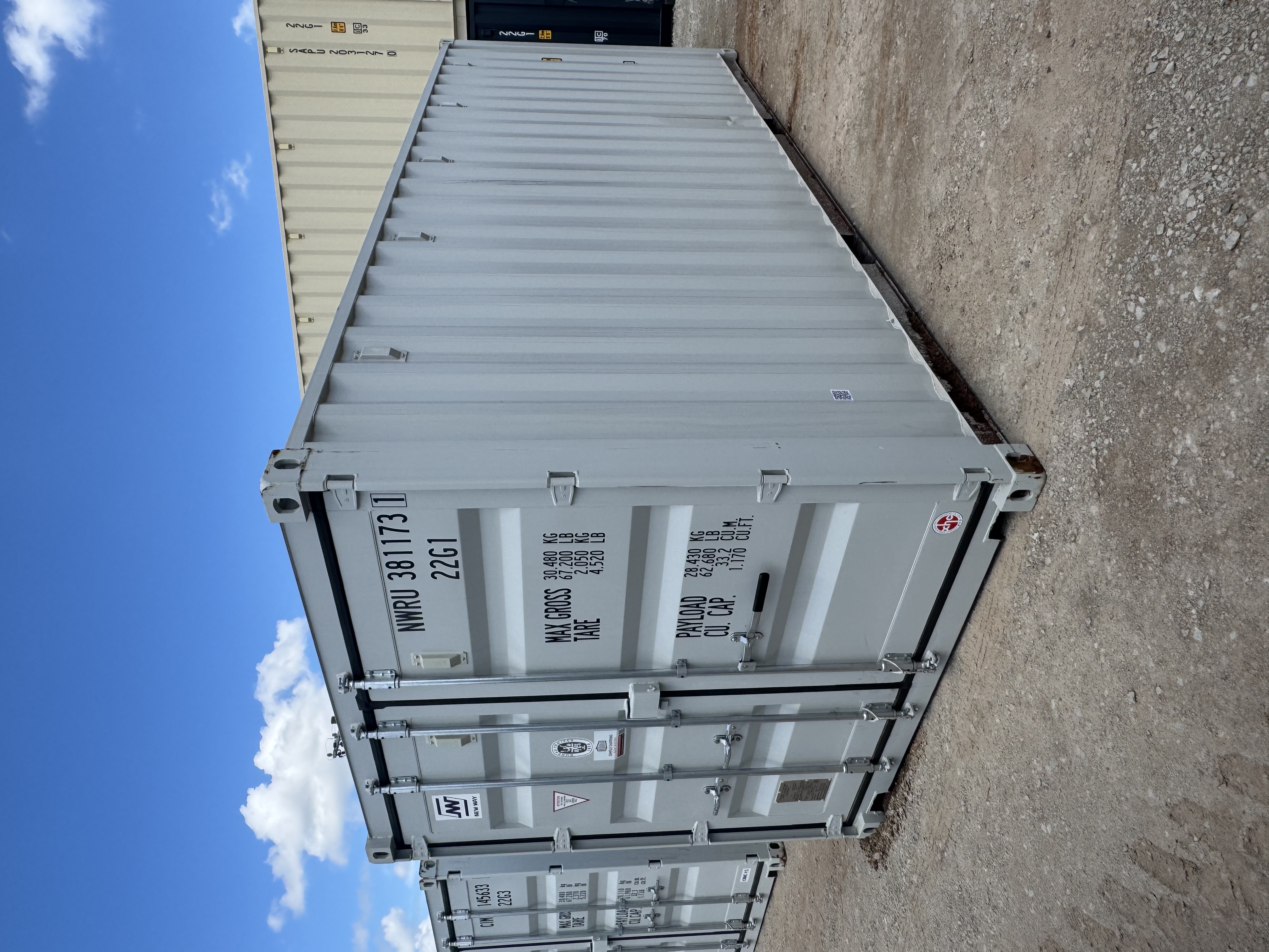 Front corner view of the product