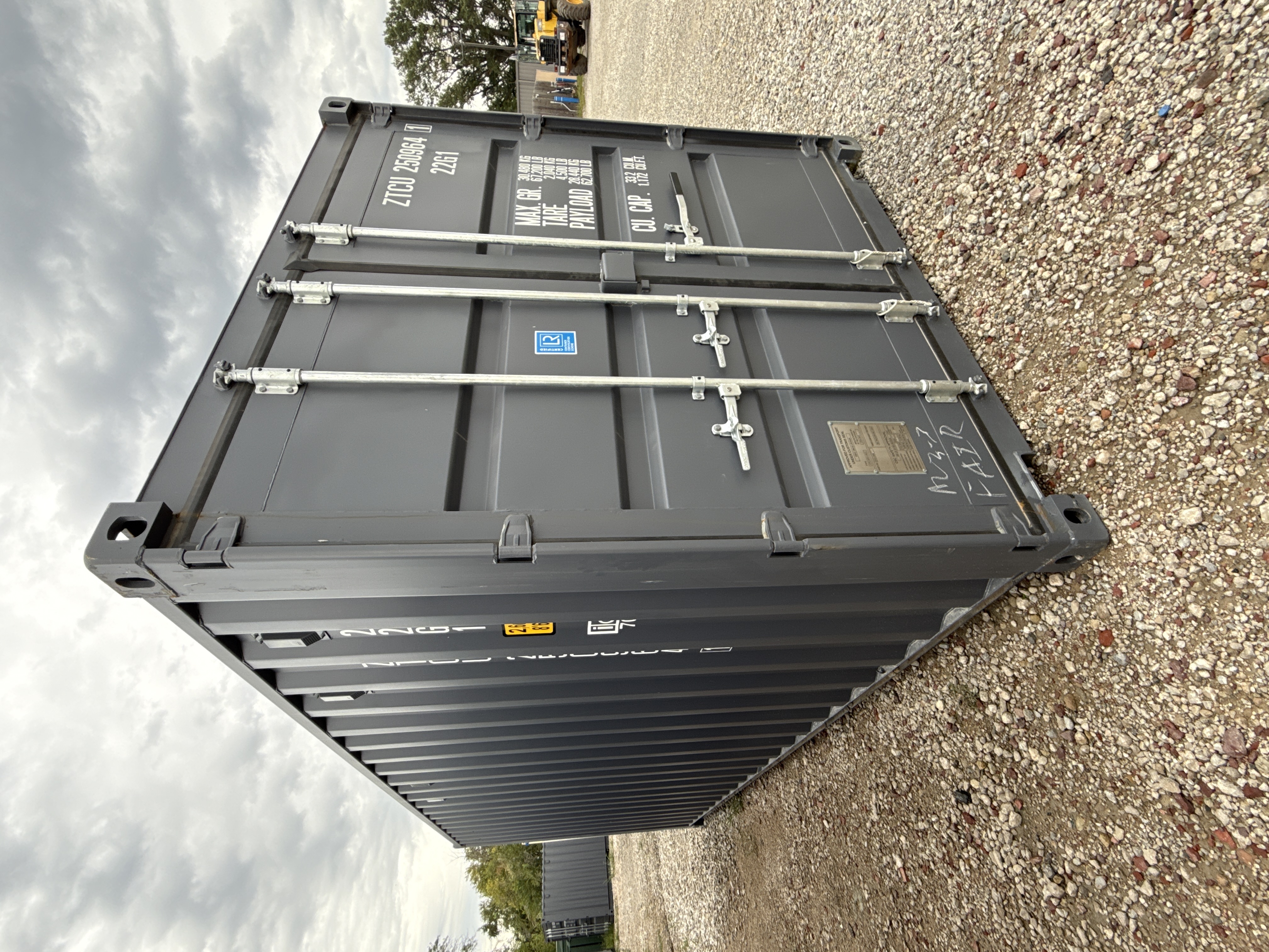 Front corner view of the product