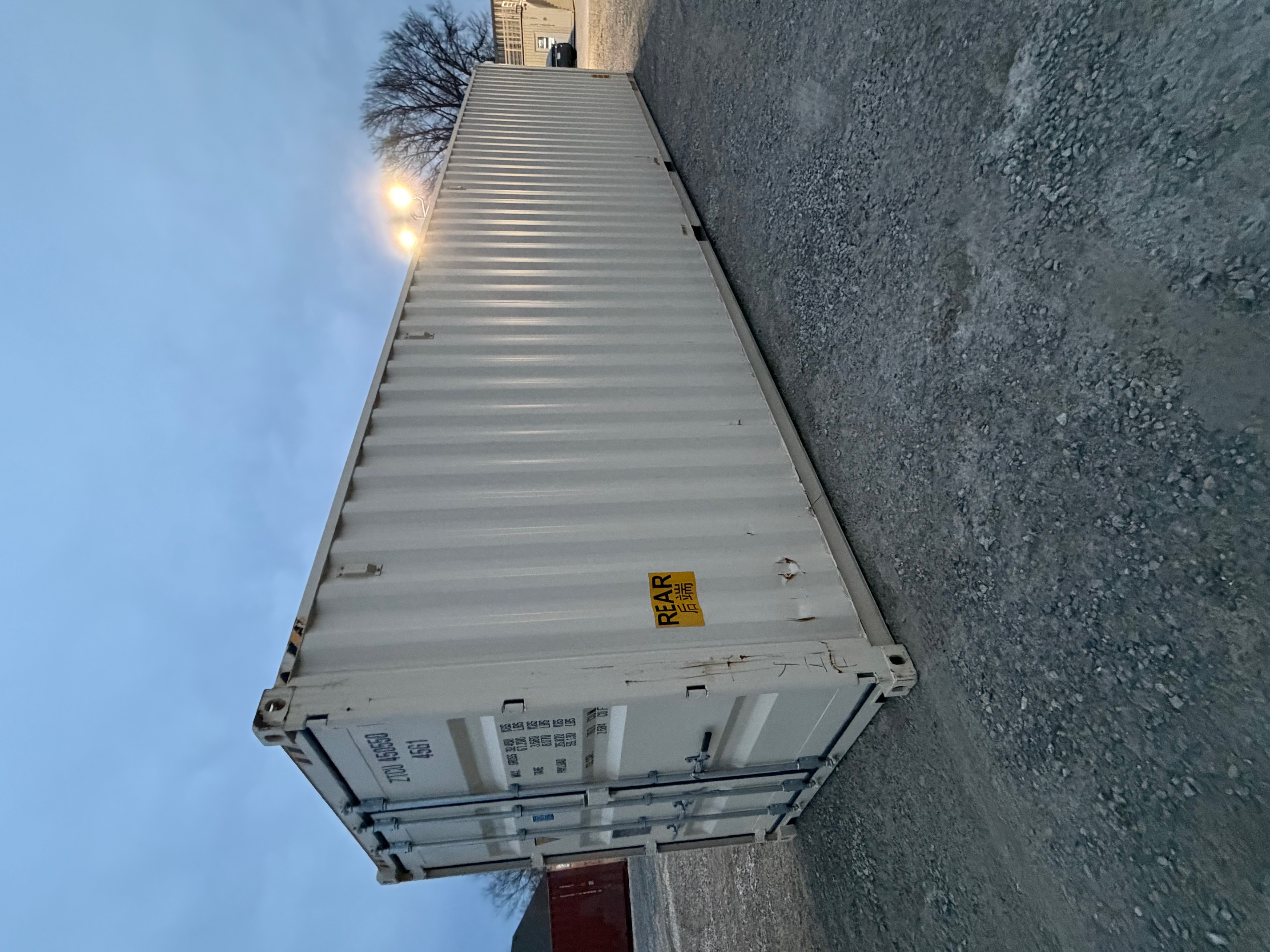 Front corner view of the product