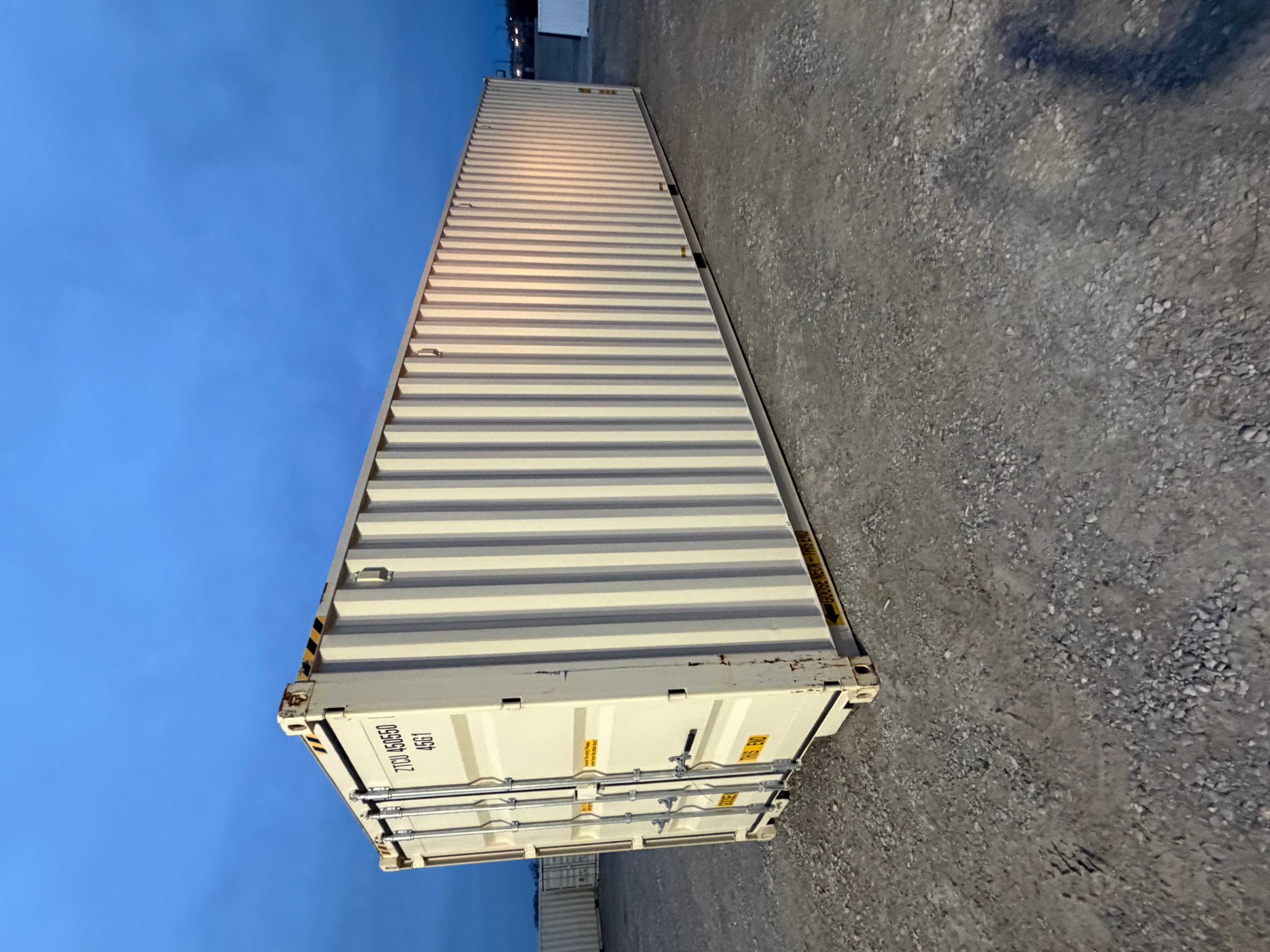 Rear corner view of the product