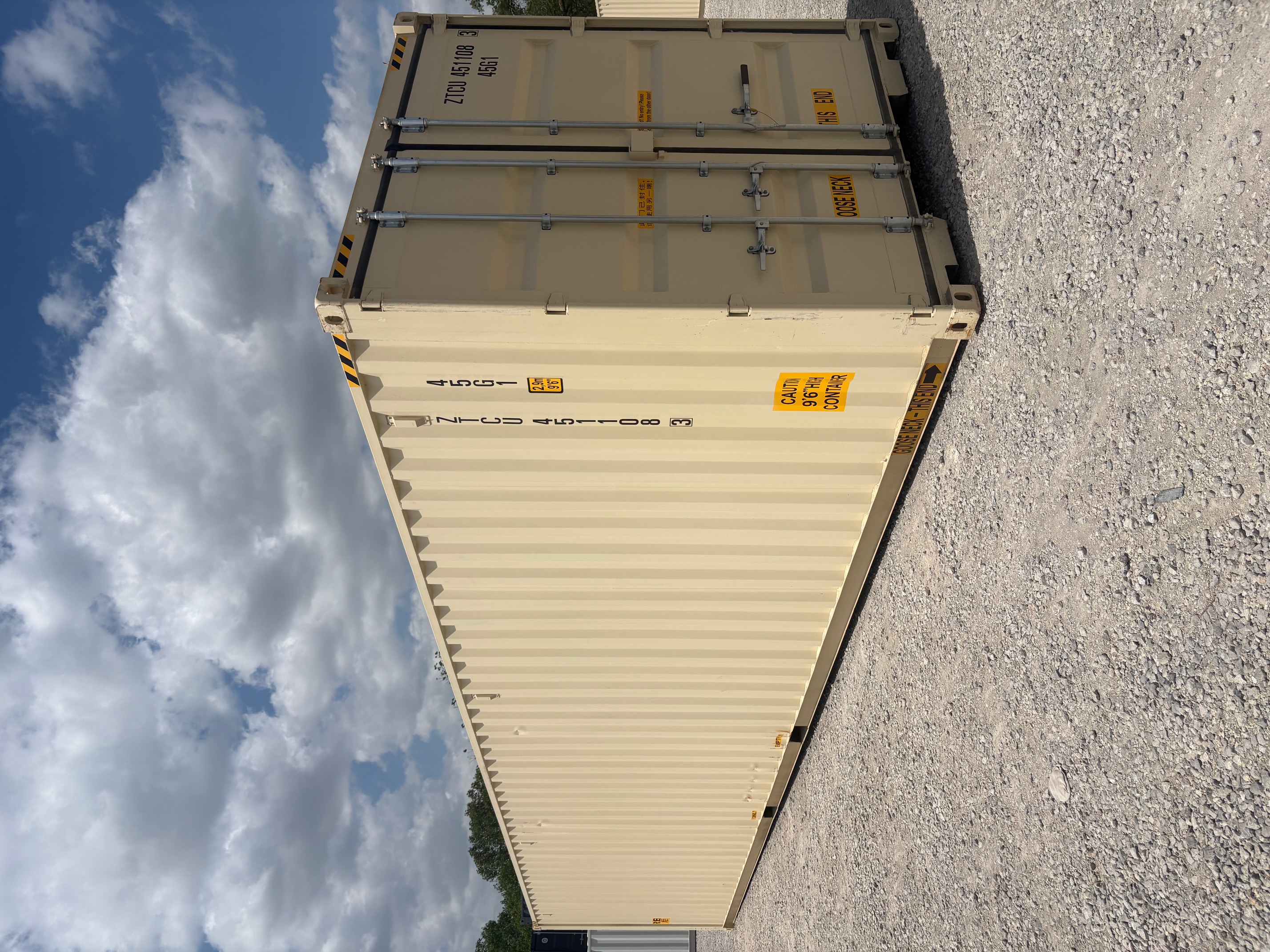 Rear corner view of the product