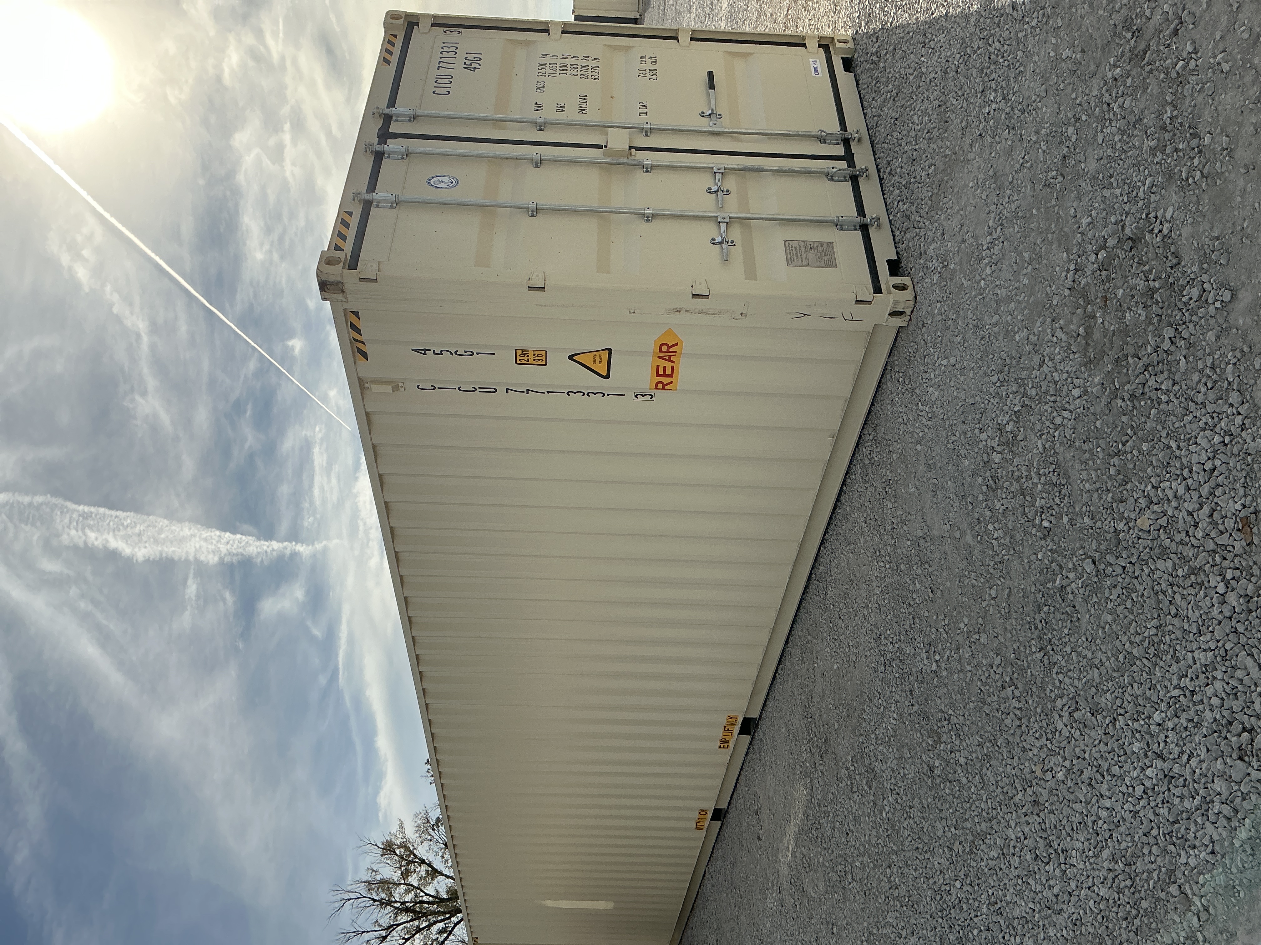 Front corner view of the product