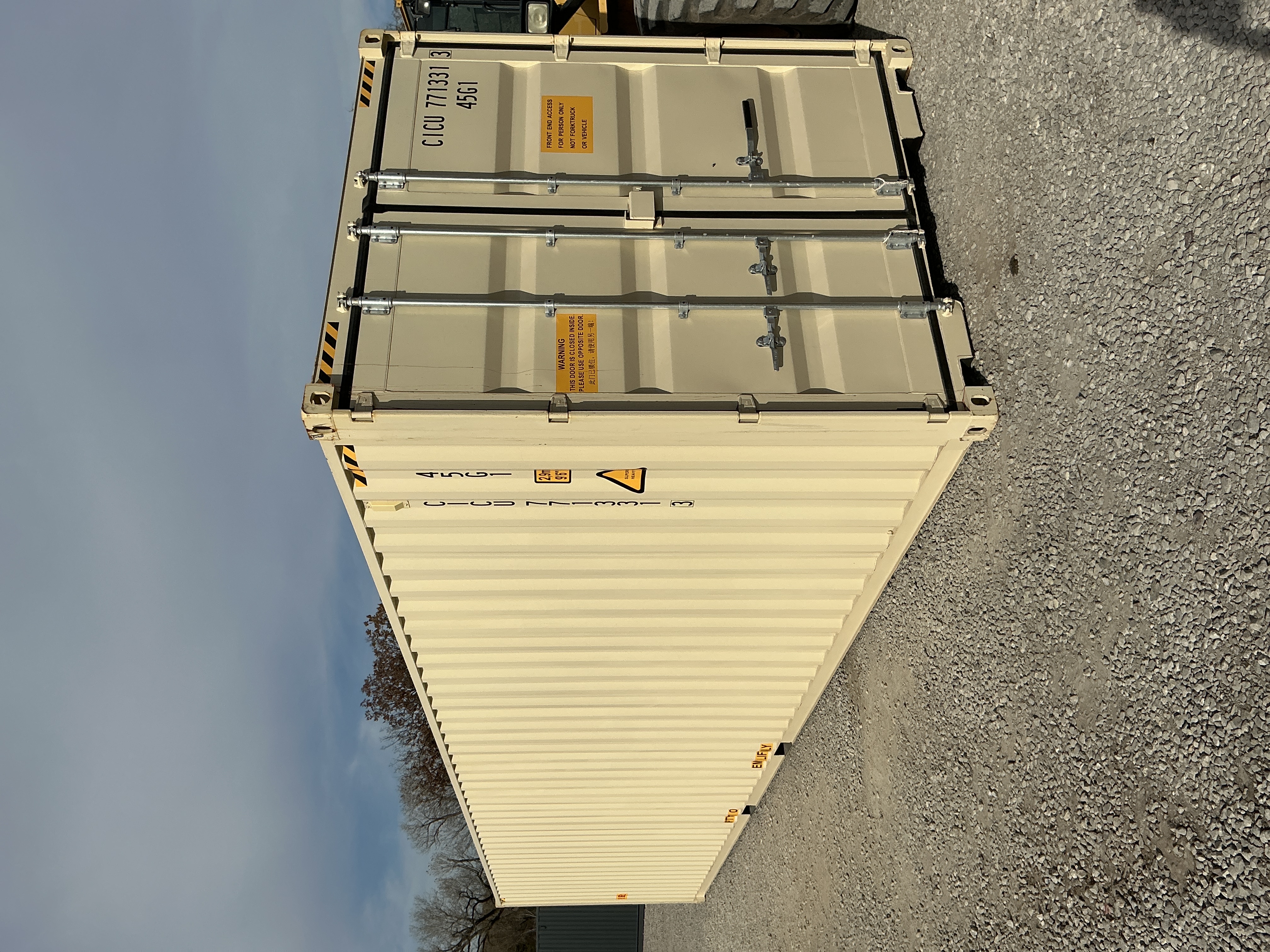 Rear corner view of the product