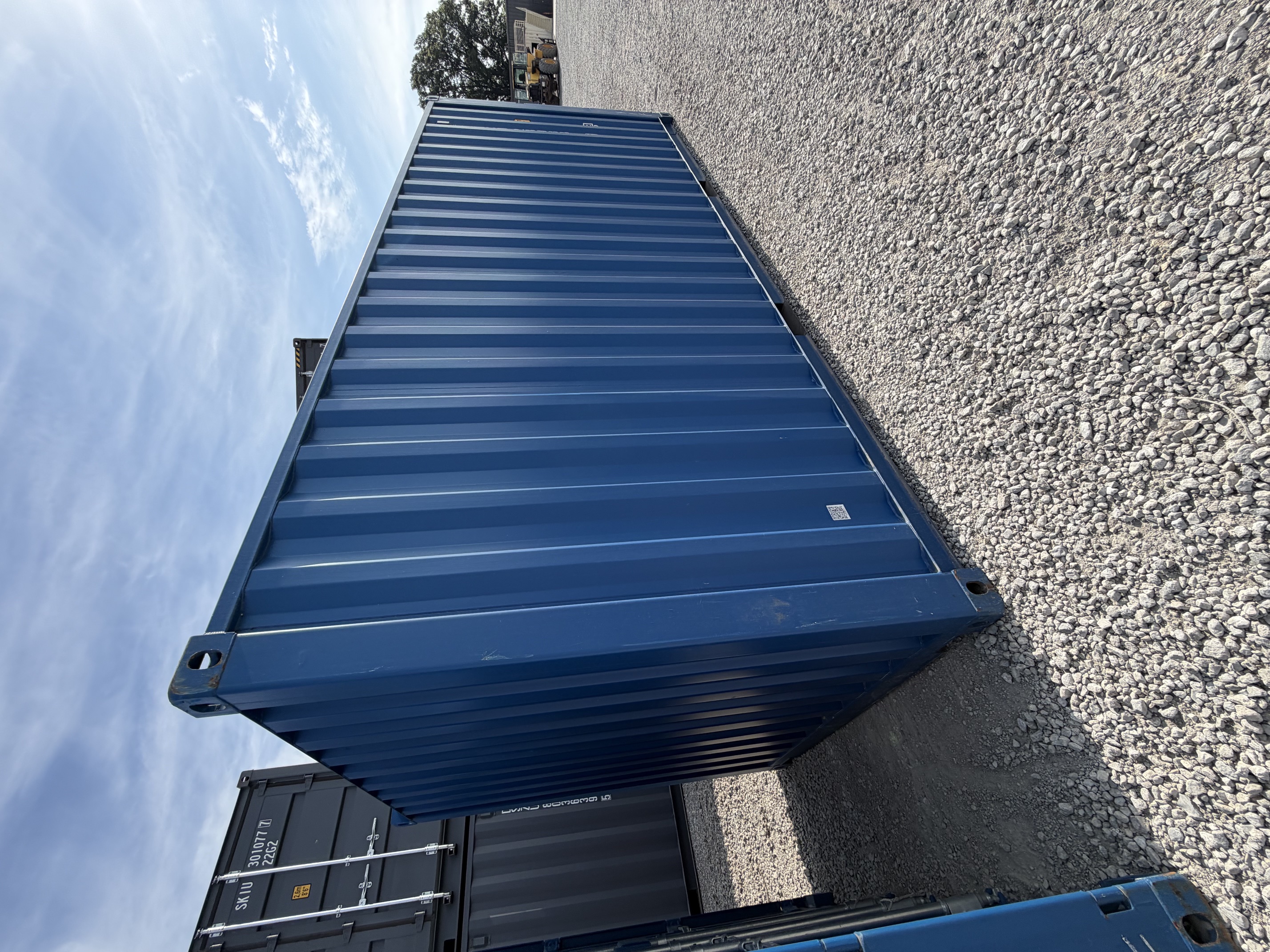Rear corner view of the product
