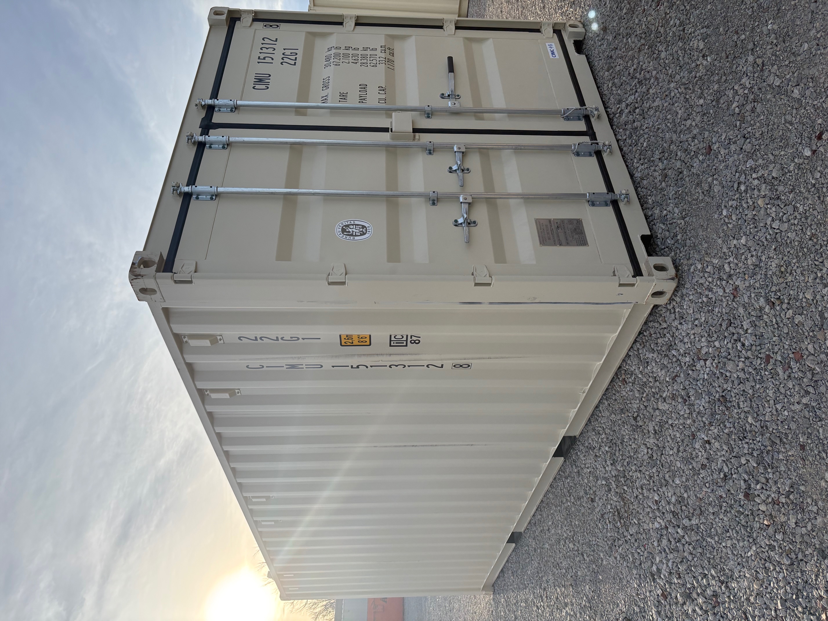 Front corner view of the product