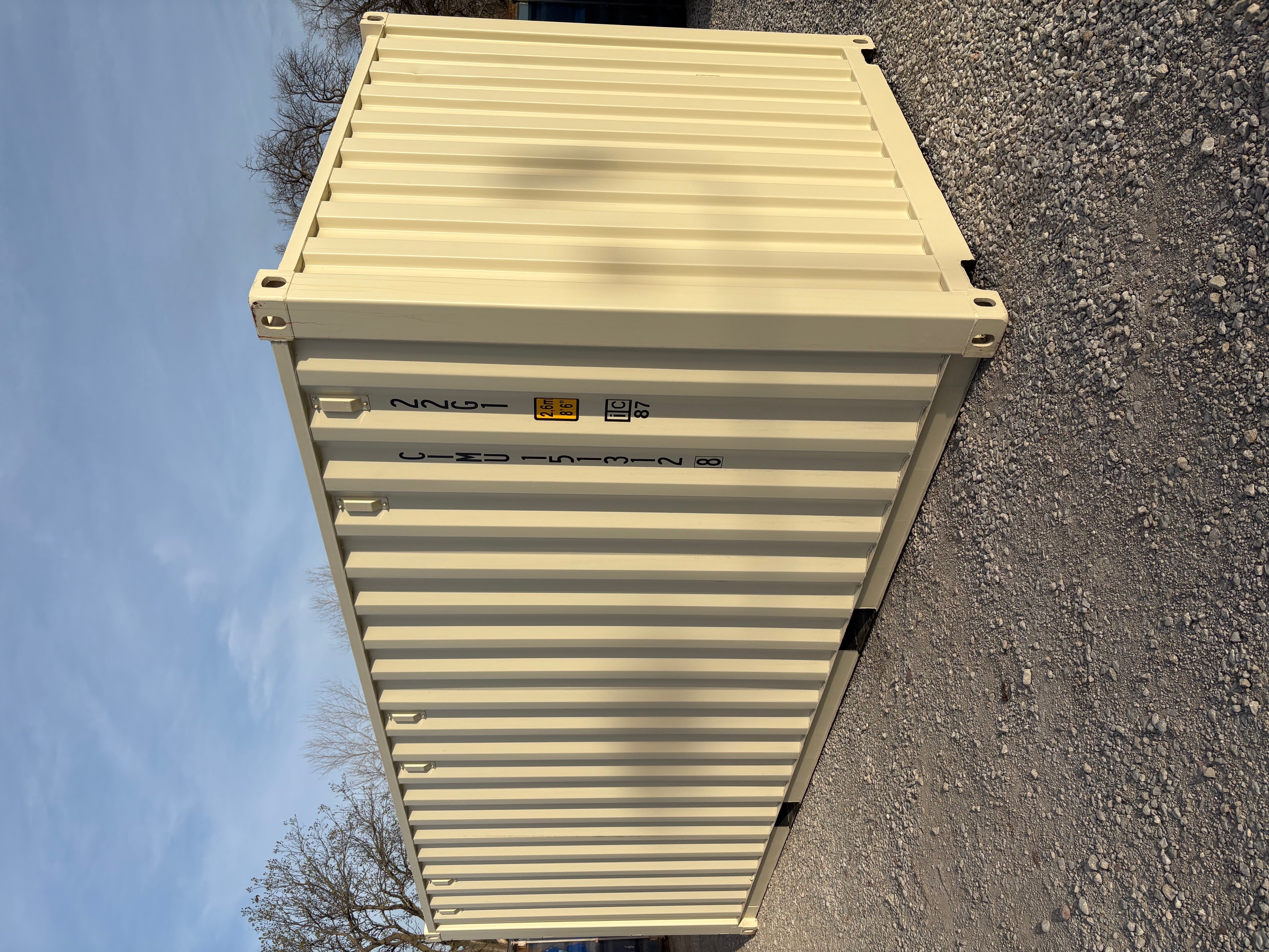 Rear corner view of the product