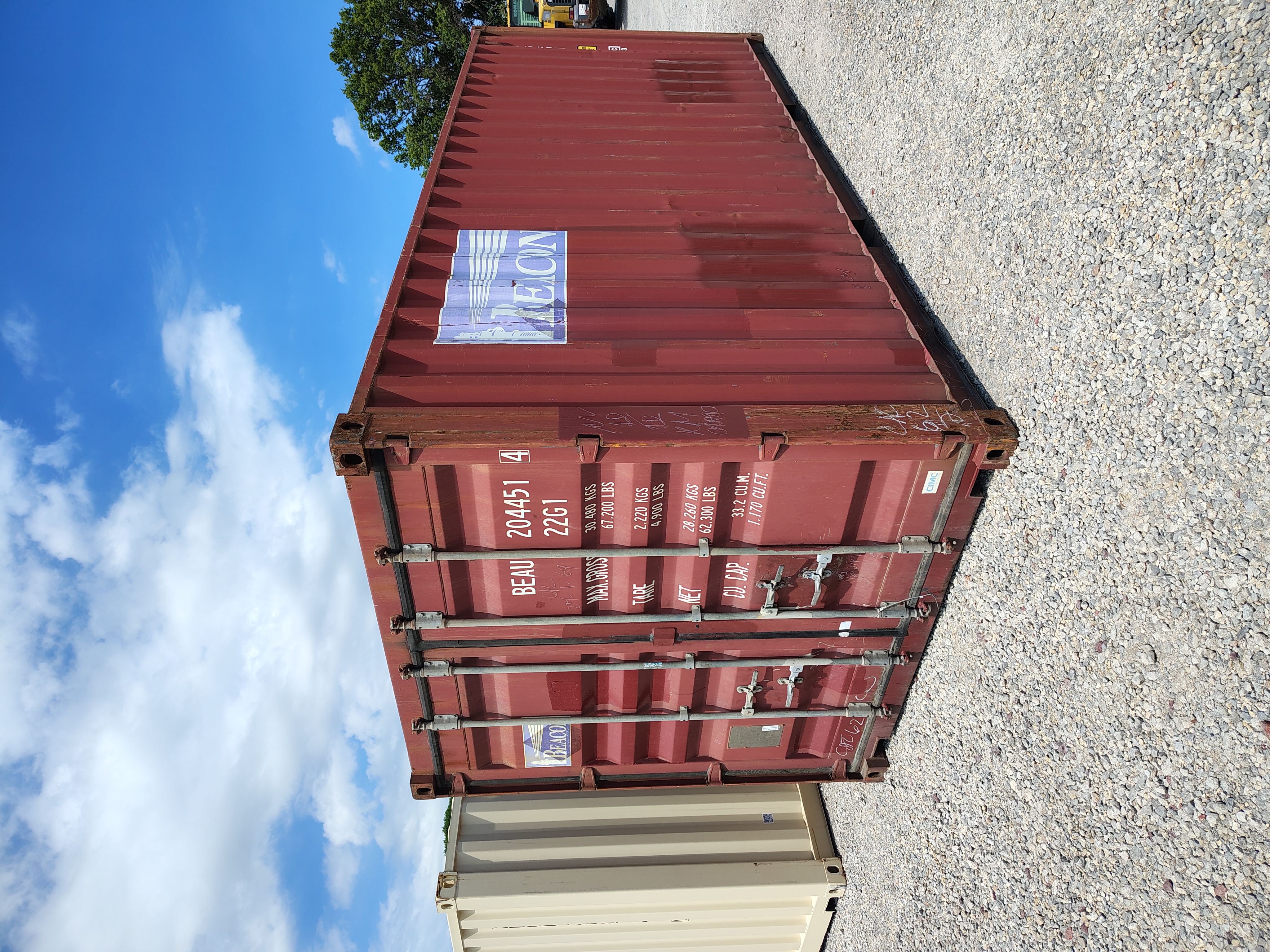 Front corner view of the product