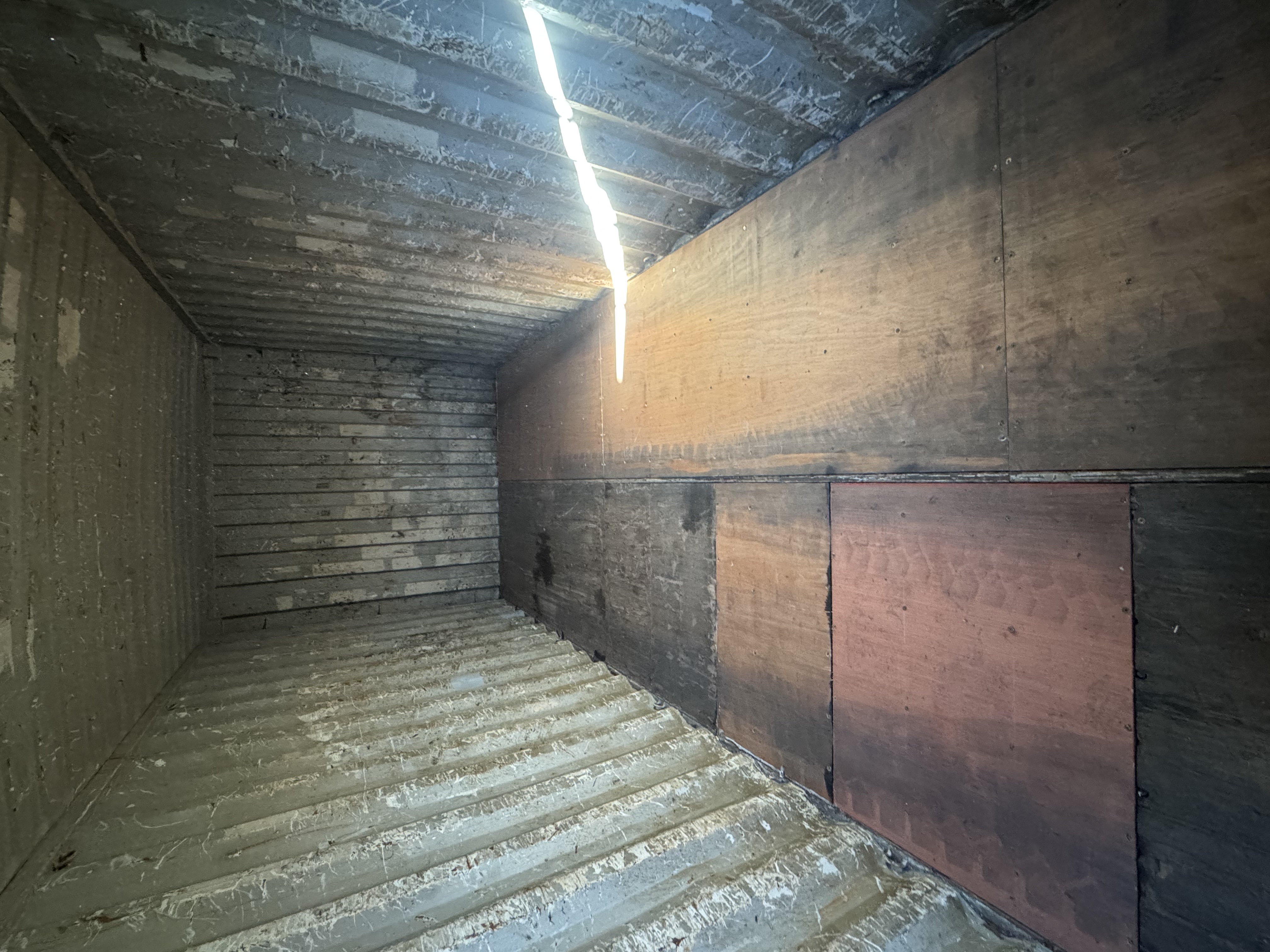 Rear corner view of the product