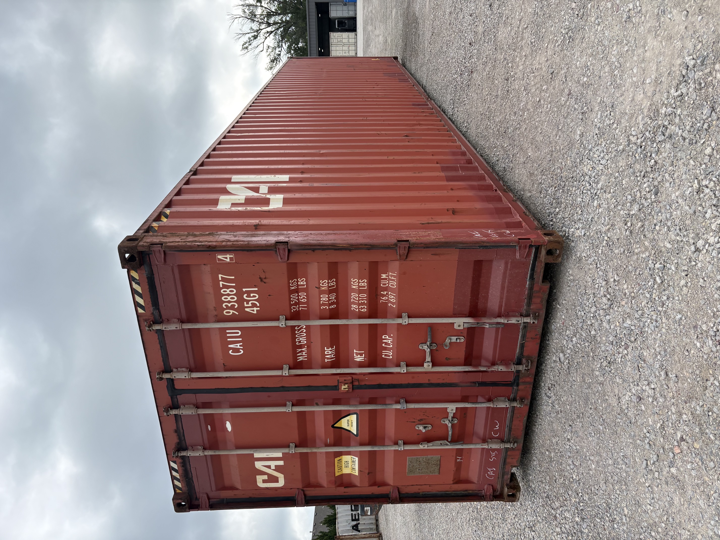 Front corner view of the product